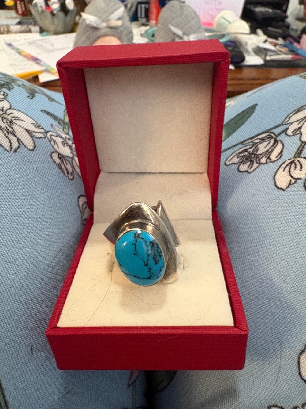 Turquoise Stone Sterling Silver Ring